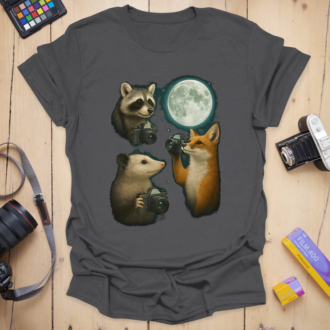 Three Photographers Moon T-Shirt