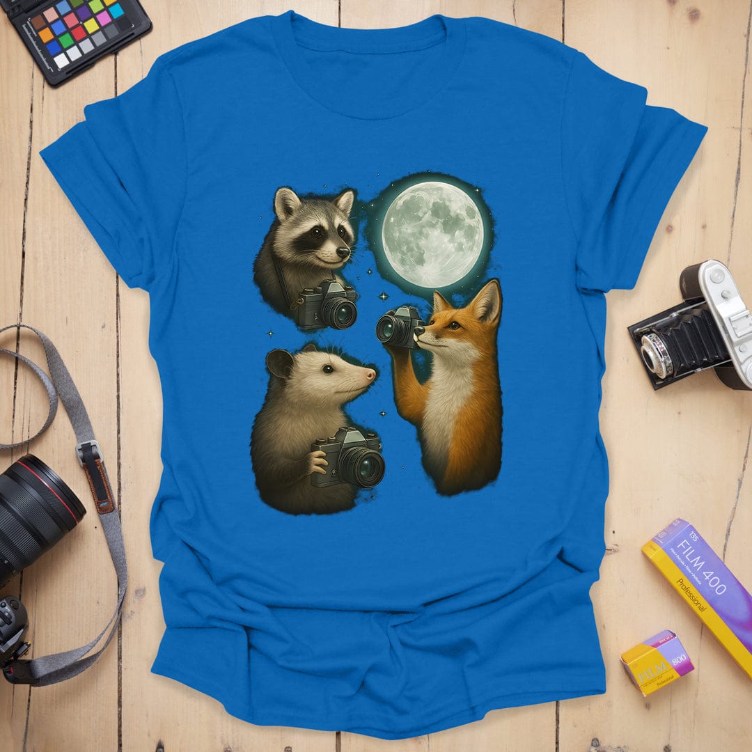 Three Photographers Moon T-Shirt