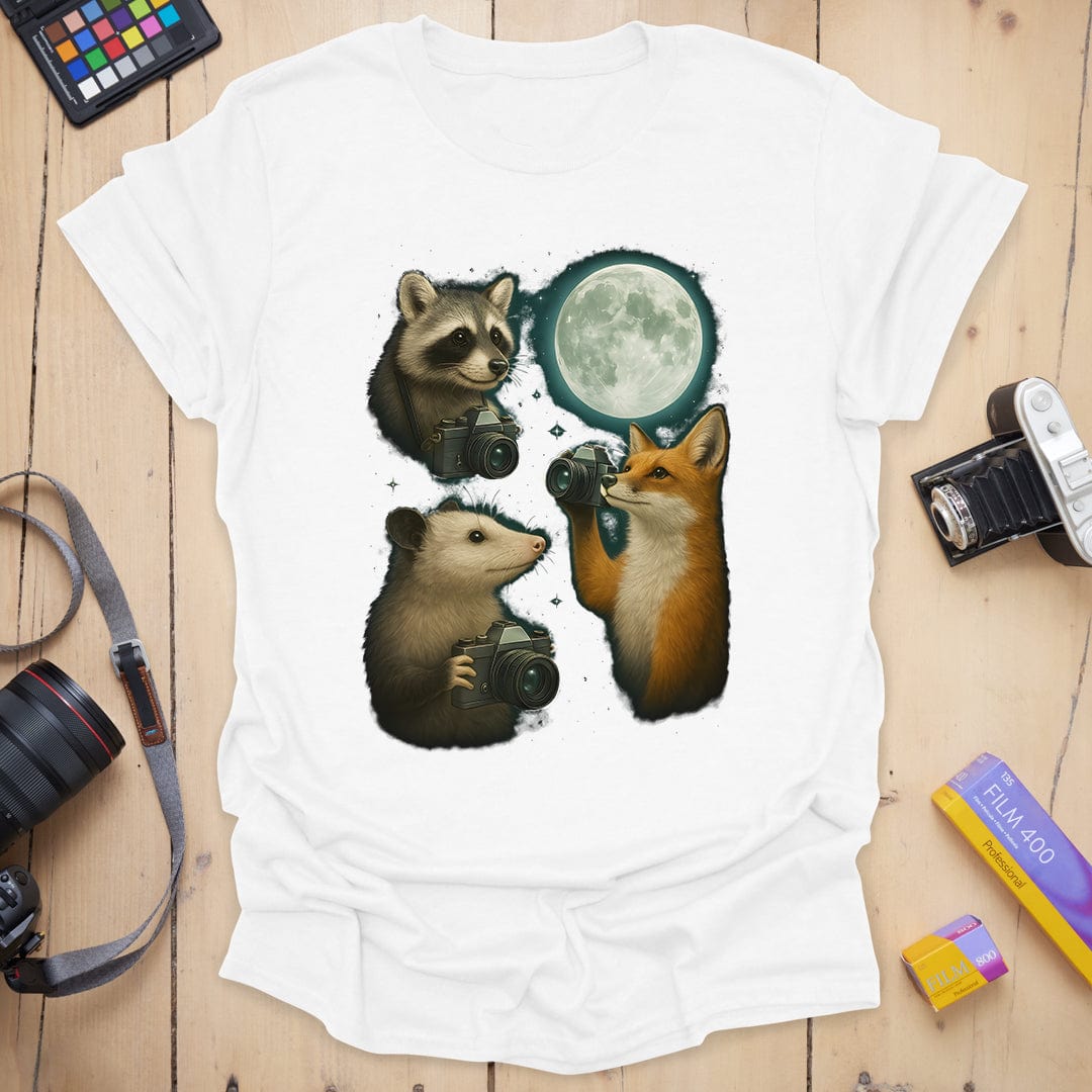Three Photographers Moon T-Shirt