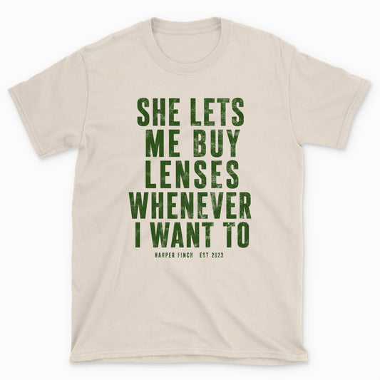 Buy Lenses Whenever T-Shirt