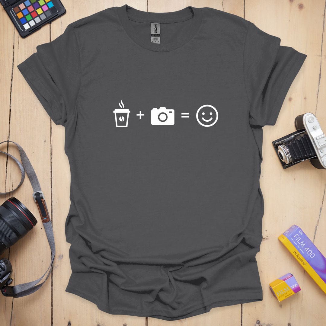 Coffee Plus Camera T-Shirt