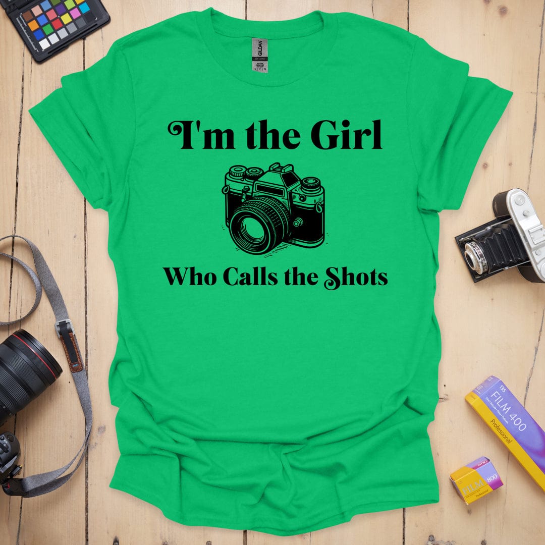 The Girl Who Calls the Shots T-Shirt