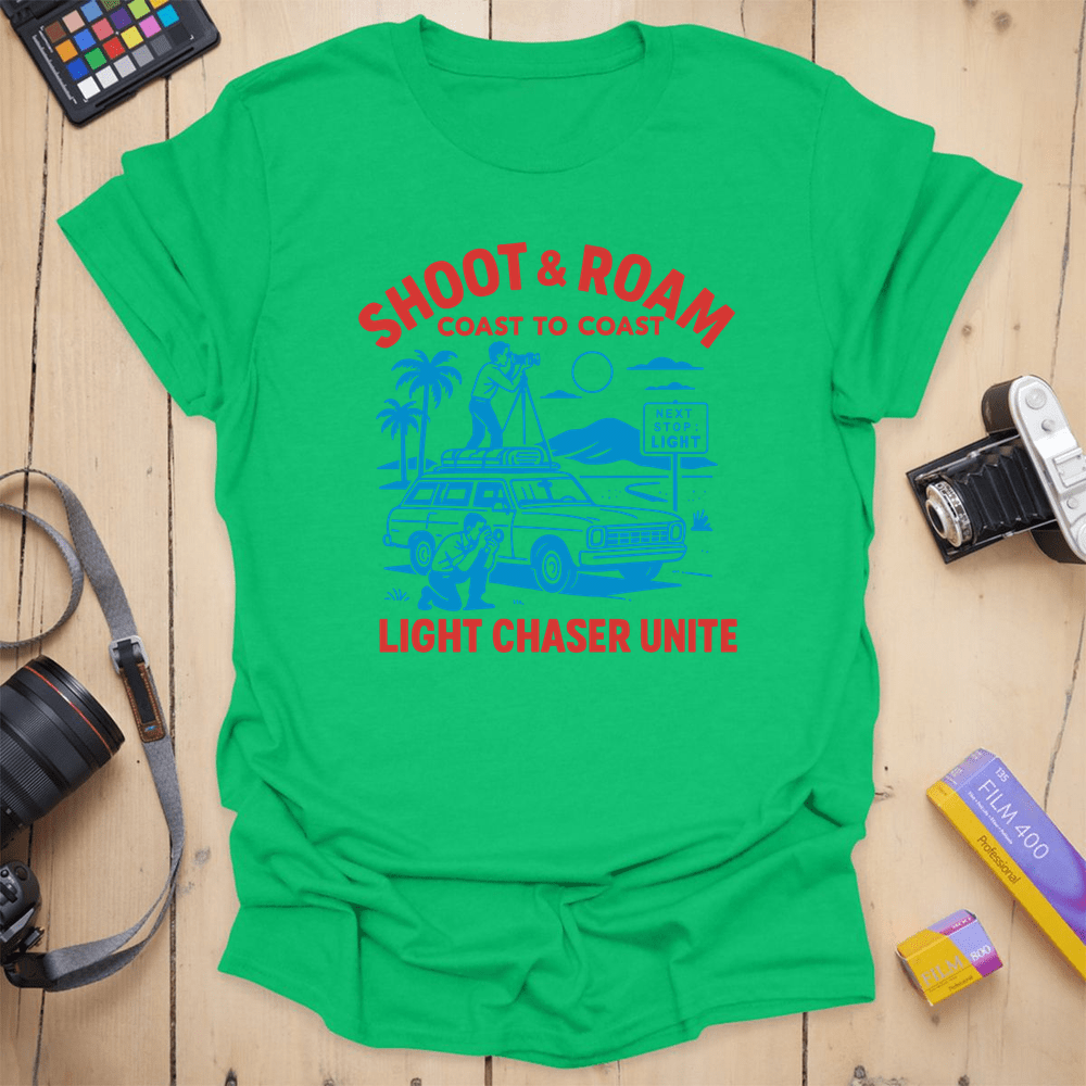 557 Shoot And Roam Light Tee - Heather Irish Green