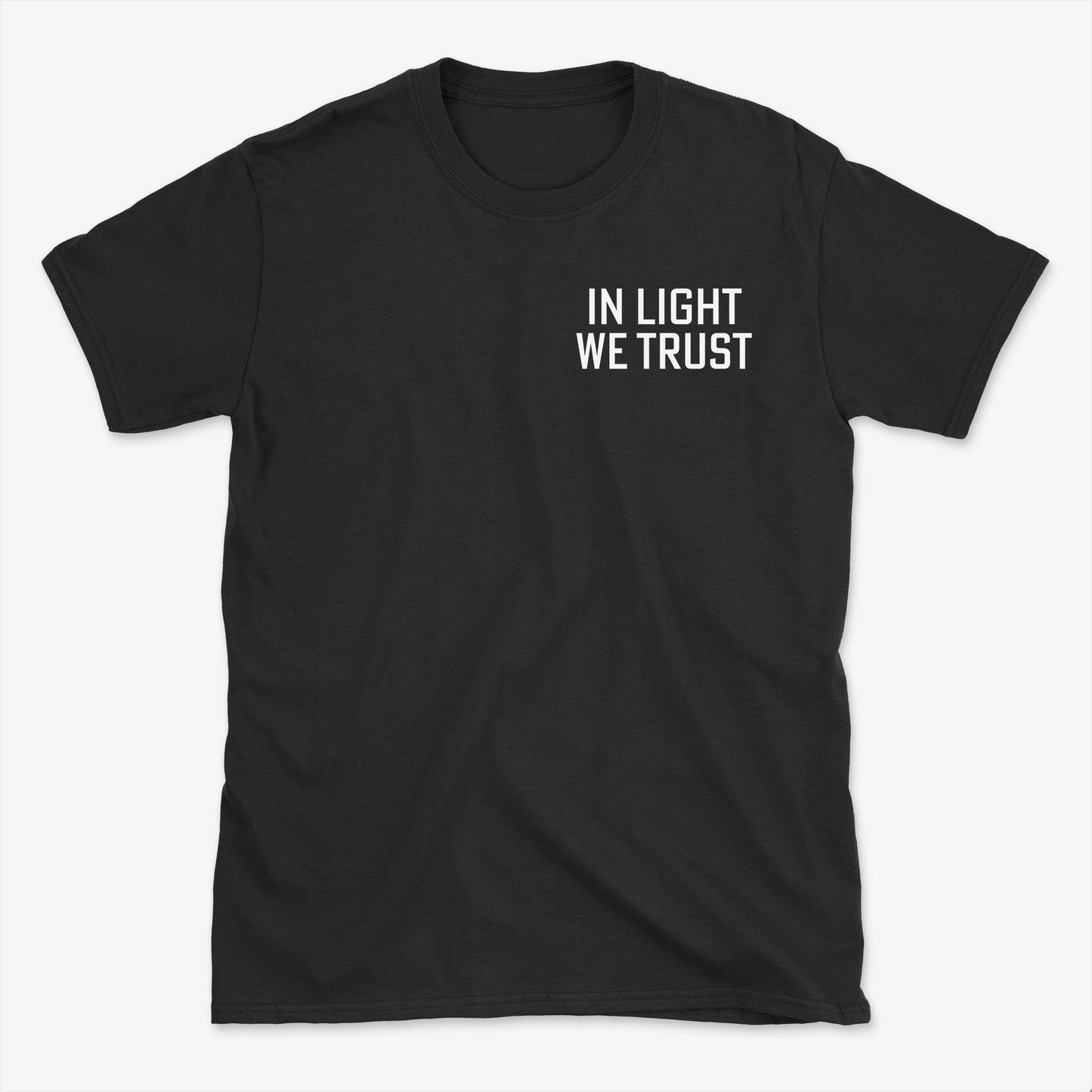 In Light We Trust Badge T-Shirt