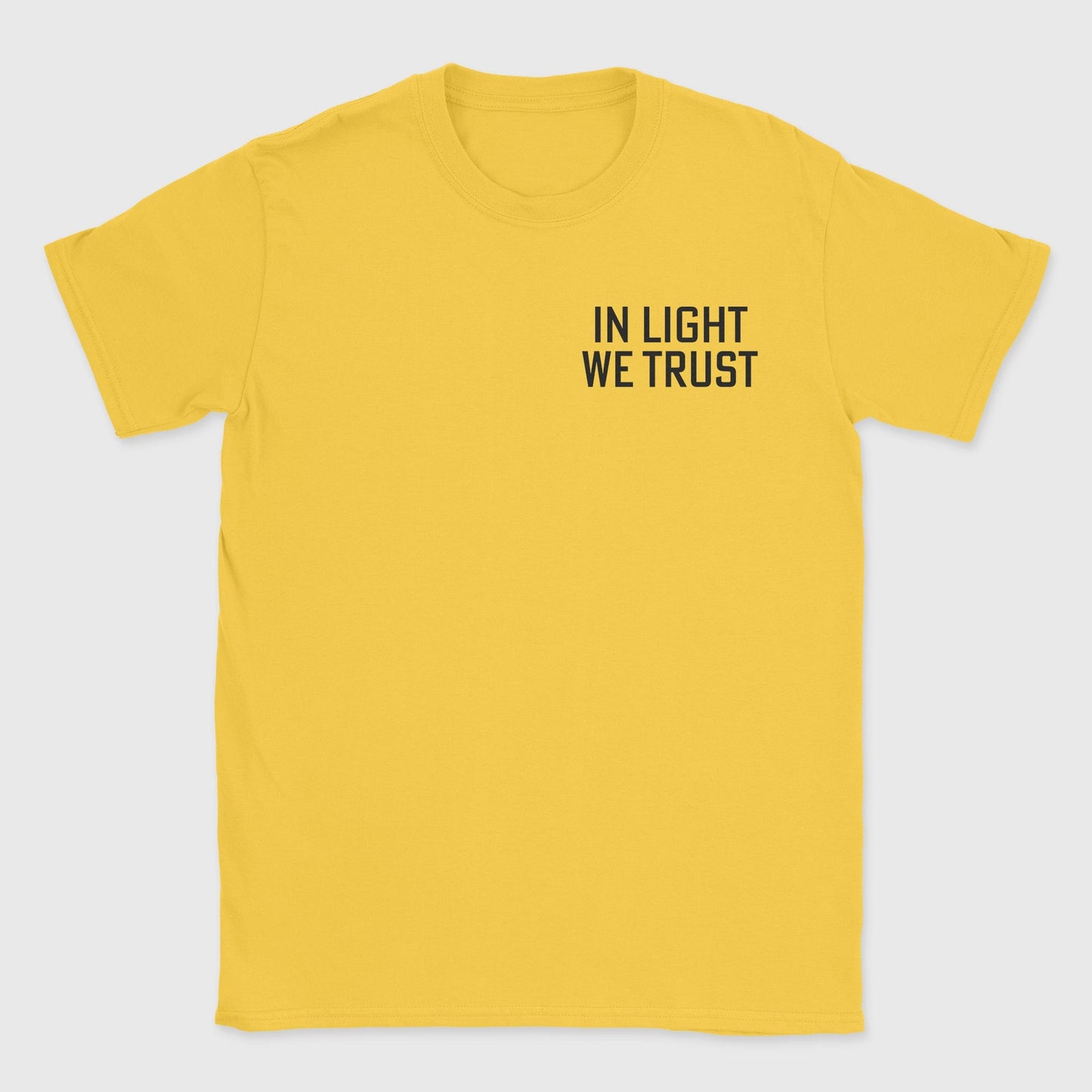 In Light We Trust Badge T-Shirt