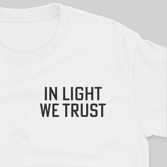 In Light We Trust Badge T-Shirt
