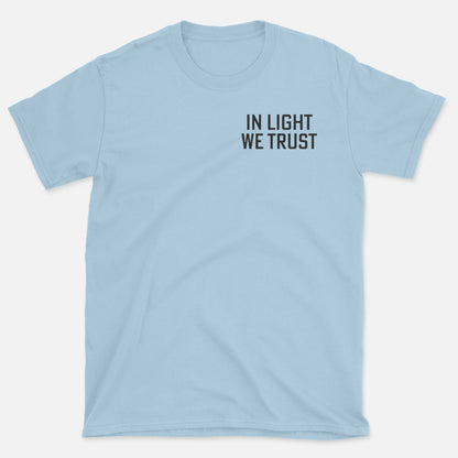 In Light We Trust Badge T-Shirt
