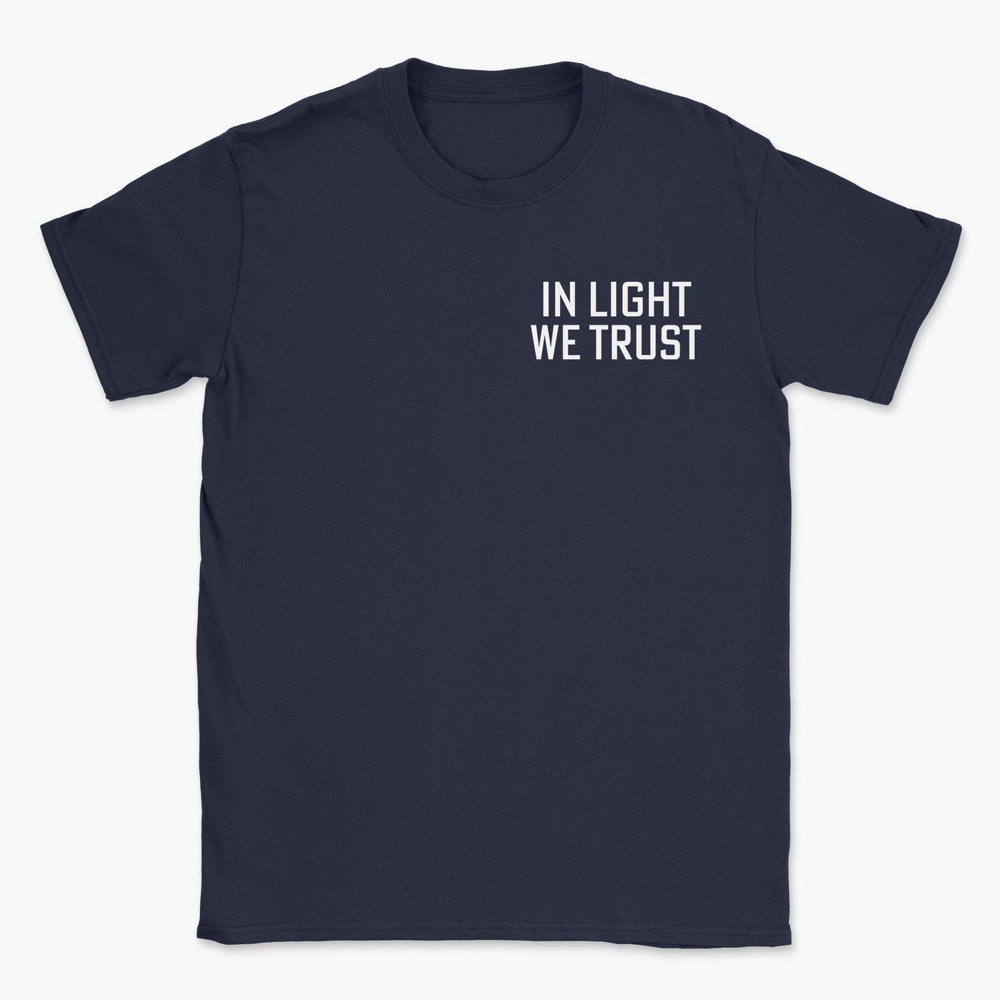 In Light We Trust Badge T-Shirt
