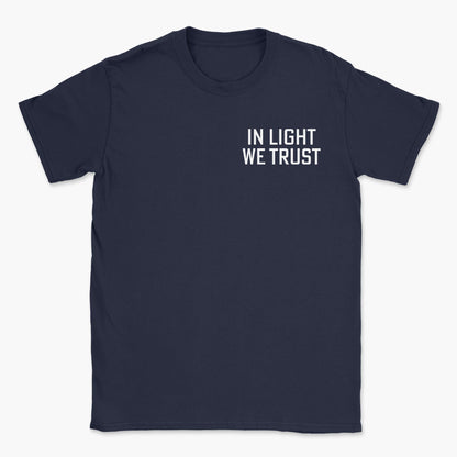 In Light We Trust Badge T-Shirt