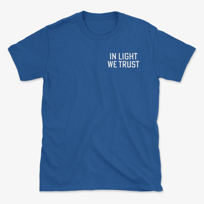 In Light We Trust Badge T-Shirt