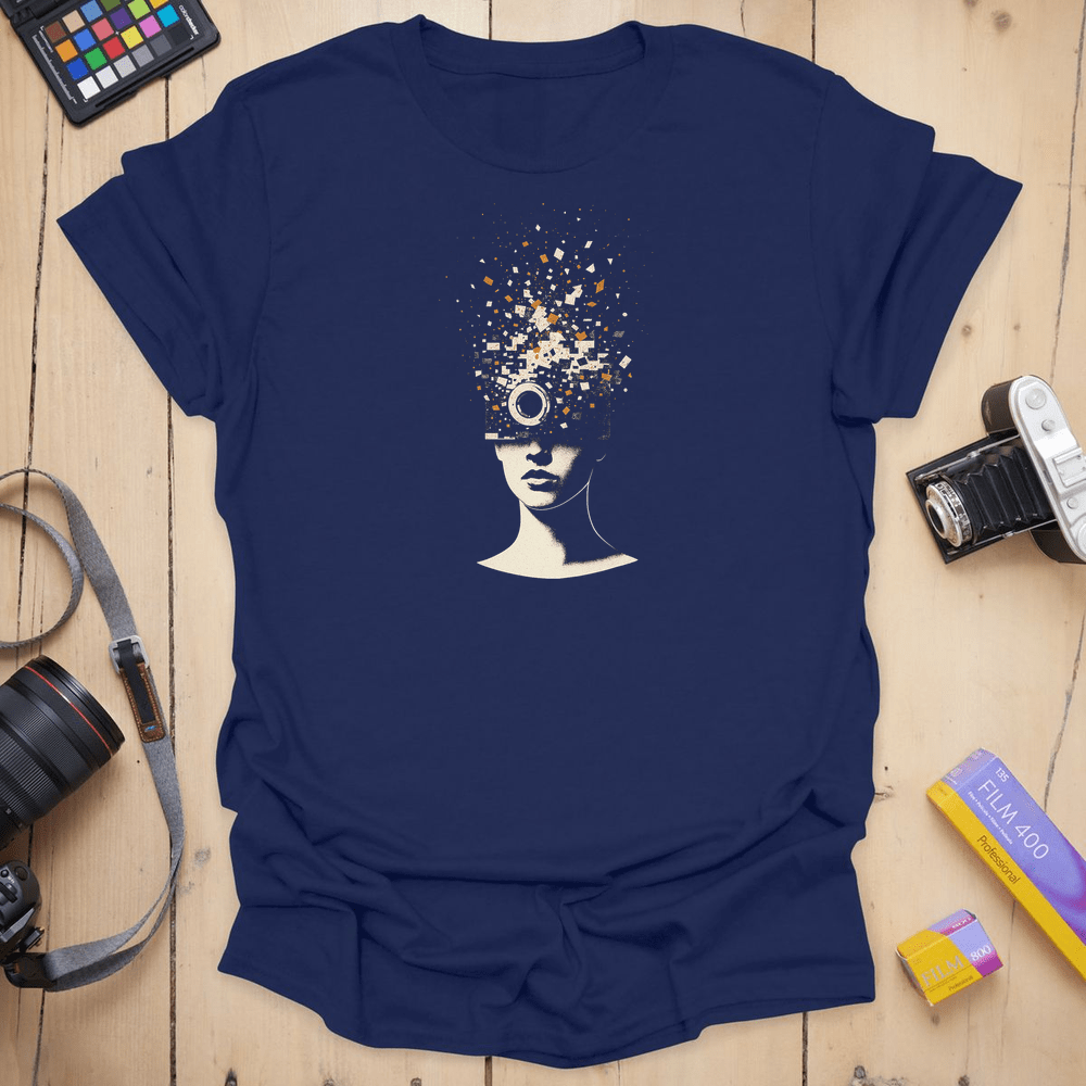 414 Pixel Bloom - Navy
