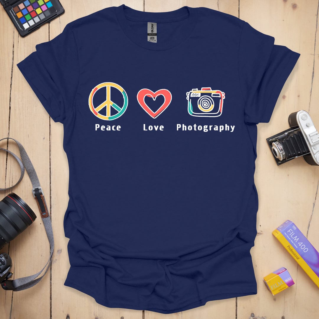 Peace Love And Photography T-Shirt