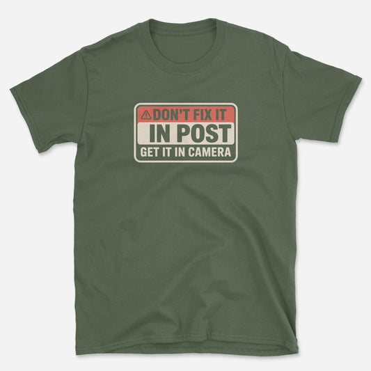 Post Production Warning T-Shirt