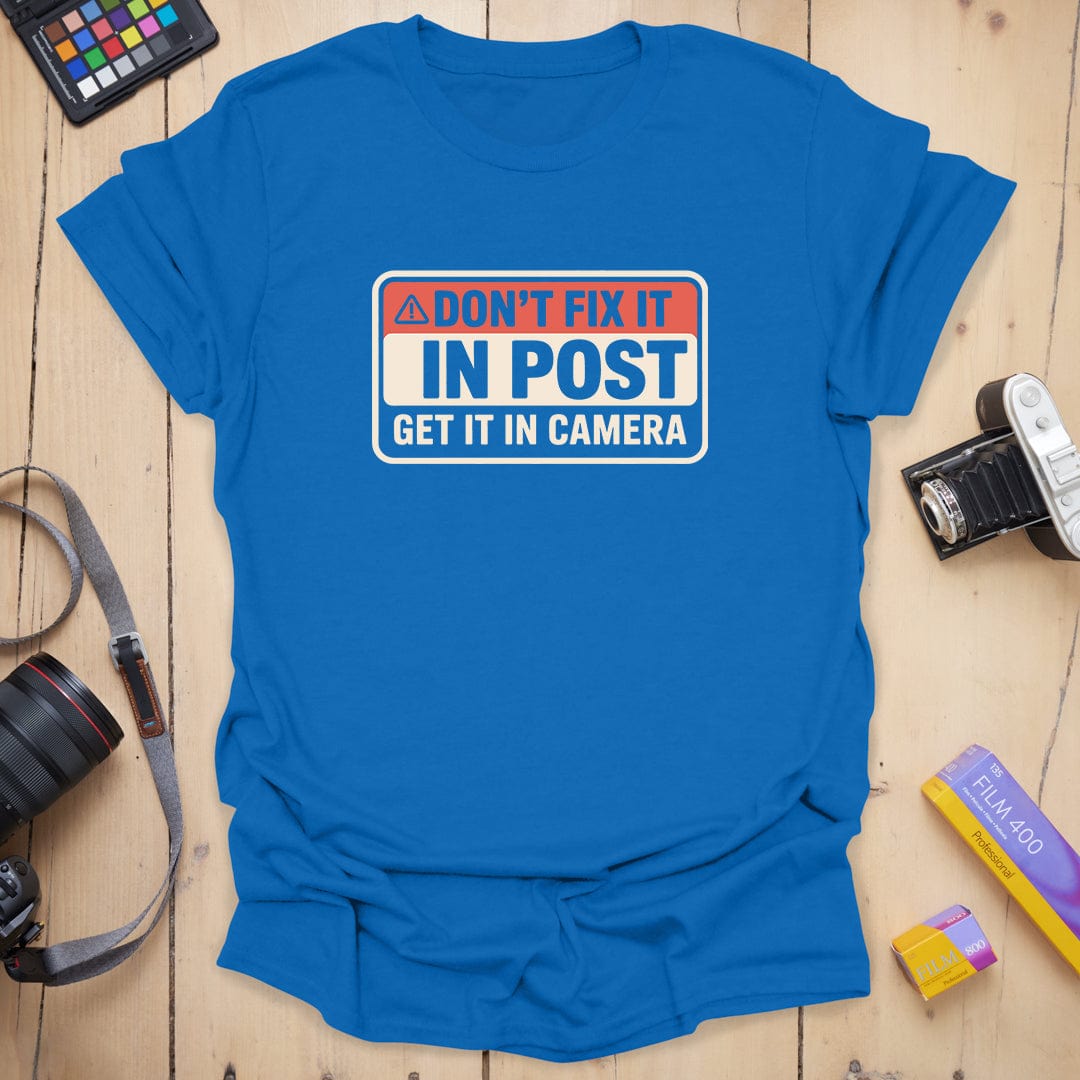 Post Production Warning T-Shirt