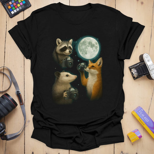 Three Photographers Moon T-Shirt