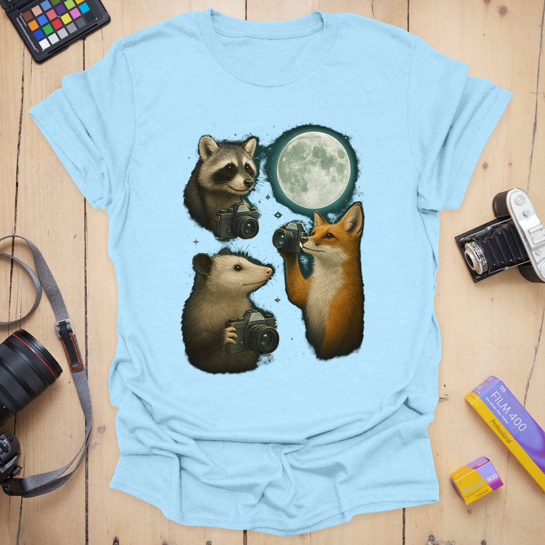 Three Photographers Moon T-Shirt