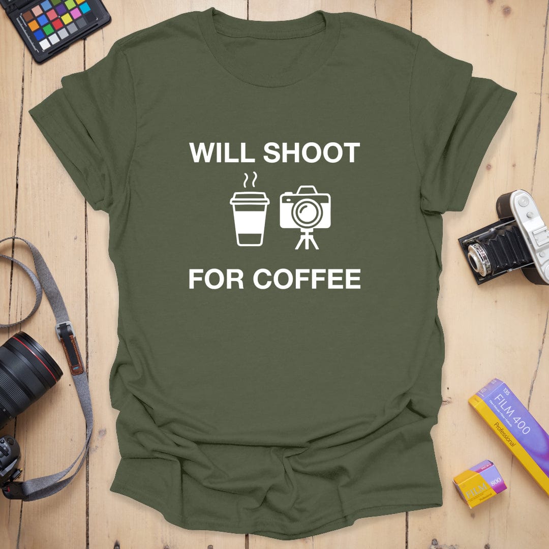 Will Shoot For Coffee T-Shirt