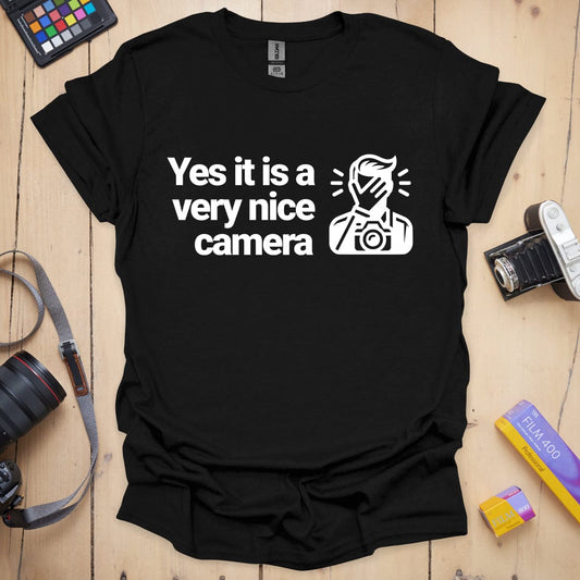Yes it is a Very Nice Camera T-Shirt